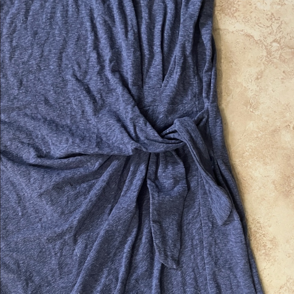 Aerie Blue Mini dress with Side Tie - Picture 3 of 3